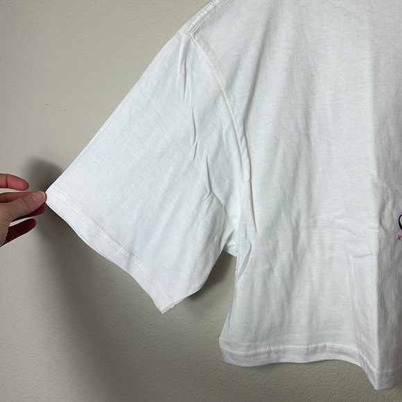 NEW BSR By Samii Ryan “Give Me The Blues” Cropped Tee - Picture 4 of 5